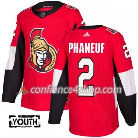 Adidas Maillot de Hockey Ottawa Senators Dion Phaneuf 2 2017-2018 Rouge Authentic - Enfant